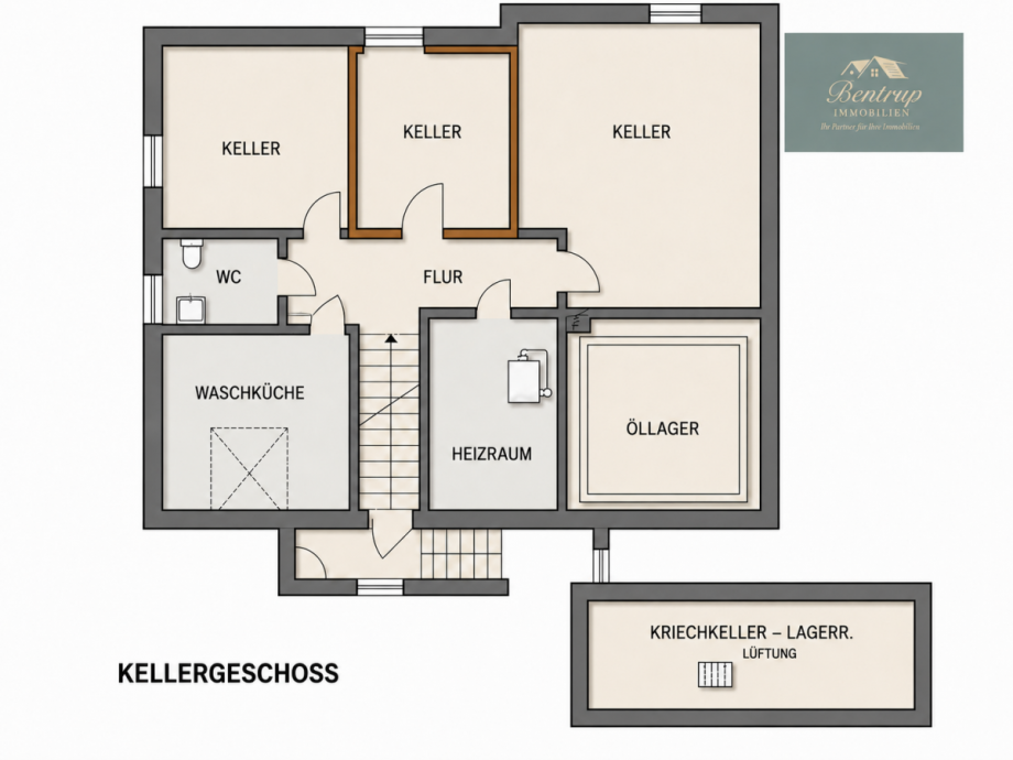 Kellergeschoss Einfamilienhaus Ostercappeln