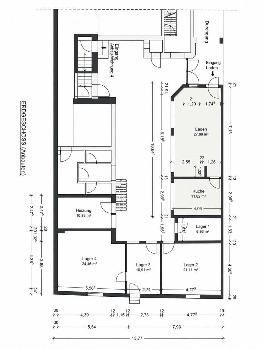 Erdgeschoss Anbau Mehrfamilienhaus Selm