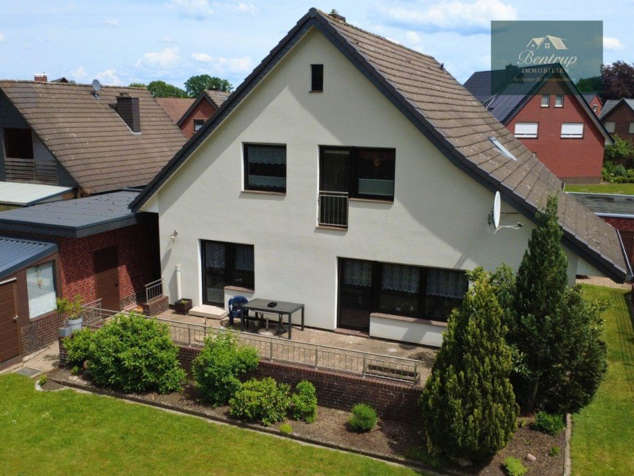 Au�enansicht Hinterseite Einfamilienhaus Ostercappeln