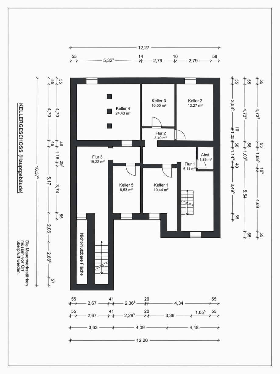Kellergeschoss Mehrfamilienhaus Selm